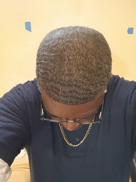 DJ Prince Cy lll checking.out.his turn tables